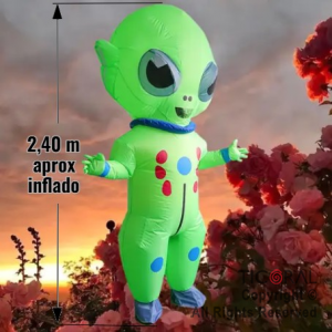 DISFRAZ INFLABLE ALIEN MARS ADULTO 2,40 MT X 1